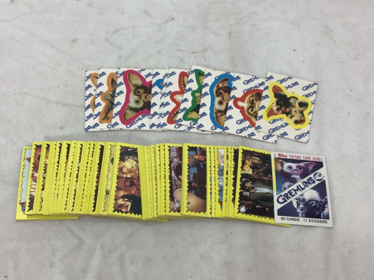 1984 Topps Gremlins Movie Complete Card Set / Stickers 82+11 Total