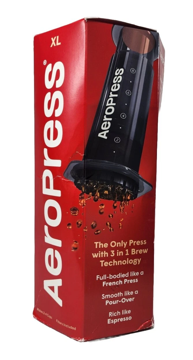 AeroPress XL - 3in1 Brew Technology: French Press, Espresso, Pour-over