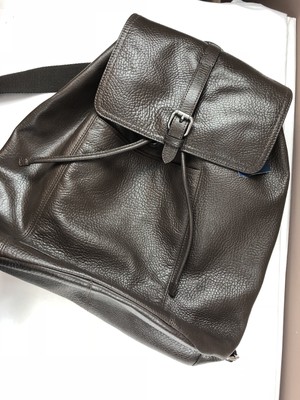 cole haan leather flap backpack