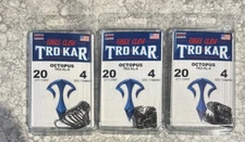 3 Packs TroKar Octopus Hooks Size 4