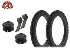 ALTA BICYCLE WIRE BEAD 16 x 2.00 BLACK MOUNTAIN KNOBBY HEAVYDUTY TUBES 6PC SET.