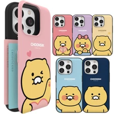 Kakao Friends Choonsik Basic Magnetic Card Case for iPhone 16 15 Pro Max Plus