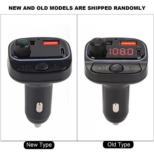C14 Car Charger Fast Charging Car FM Transmitter MP3 Player With Adjustable FTD - Photo 3 sur 12