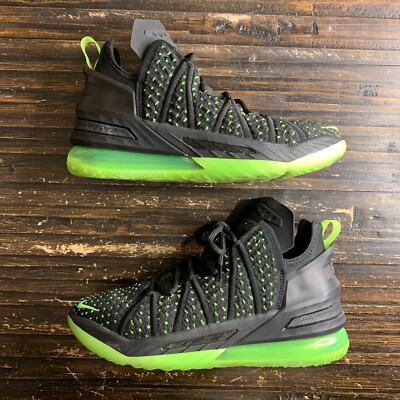 Nike LeBron XVIII 18 'Dunkman' Black Neon Green CQ9283 005 Nike LeBron XVIII 18 'Dunkman' Black Neon Green CQ9283 005