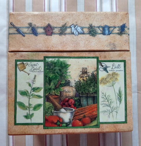 Bob's Boxes Nesting Set of 3 FRESH HERBS Artist Sherri Buck Baldwin - Picture 7 of 12