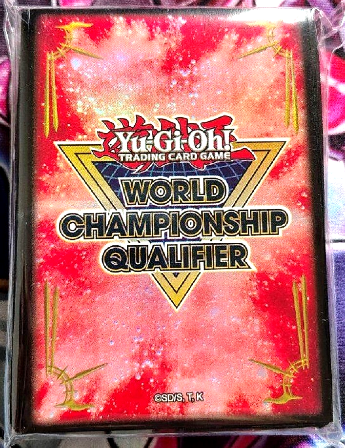 yugioh world championship card sleeves Yugioh Card Protector 100 Sleeve WORLD CHAMPIONSHIP QUALIFIER 2025 WCQ NEW