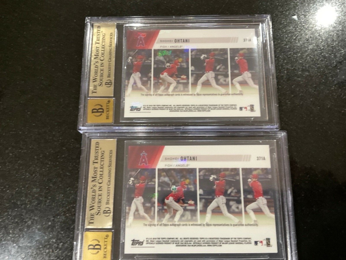 2019 Topps NOW SHOHEI OHTANI #371A AUTO /99 1st CYCLE BGS 9.5 
