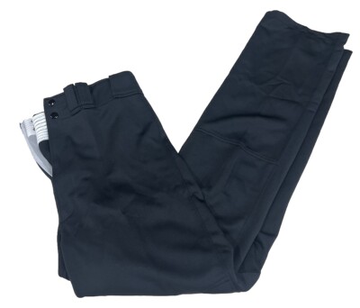 Mizuno Baseball Pants, Hemmed Button, Black, Men s Size XL