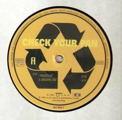 Check your Pan Left/right (5 versions, 1996)  [Maxi 12'']