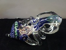 HAND BLOWN 6.5" COLOR CHANGING GLASS HAND PIPE STANDUP DRY PIECE MADE IN USA