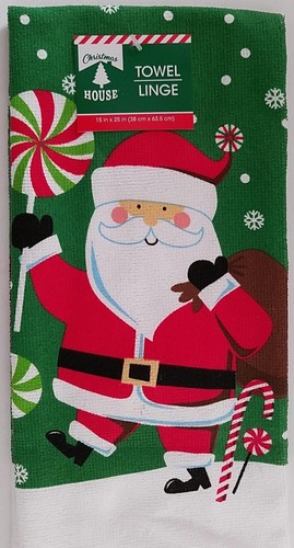 Christmas Linen Frosty Santa Snowman Snowflakes Tree Poinsettia XM19 Select Item - Picture 19 of 19