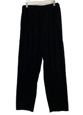 VTG Womens Velvet Pants Size 8 Black USA Three Flags 80s 90s 28 x 29 Pleated