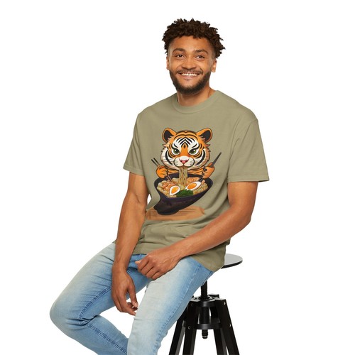 Baby Tiger Eating Ramen Funny T-shirt, Cute Animal Print, Gift for Anime Lovers - Picture 50 of 121