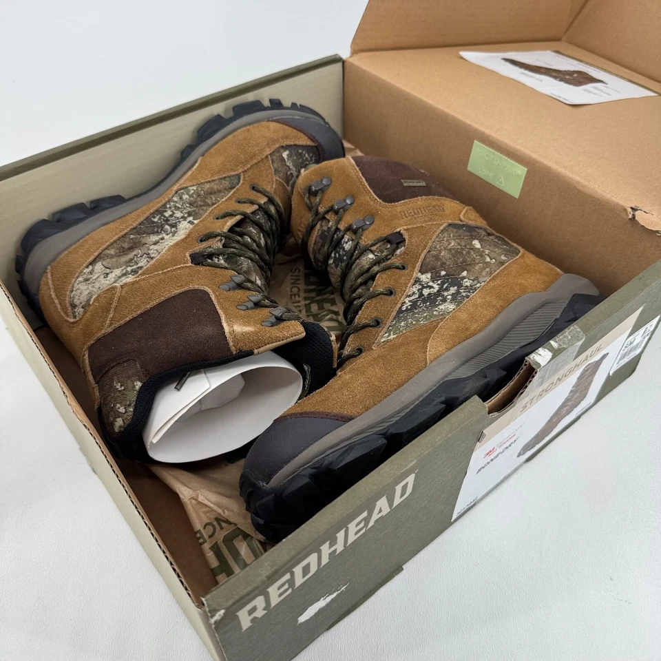 NEW RedHead Stronghaul Strata Hunting Boots MENS Brown Camo 400 Grams SIZE 8 - Image 4 of 4