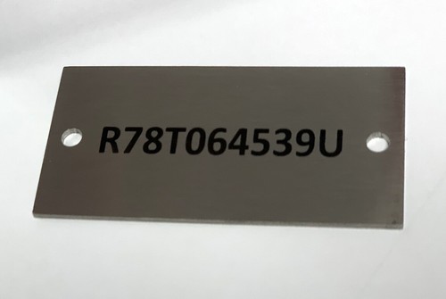 SERIAL NUMBER PLAQUE TAG INDUSTRIAL SIGN MARKER LASER ENGRAVED - Bild 3 von 6