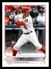 Ehire Adrianza 2022 Topps Update #US269 Washington Nationals Baseball