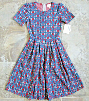 Lot De 2 Tops LuLaRoe Classic T 3XL - Imprimé Floral Délavé Bleu - Neufs Avec étiquettes