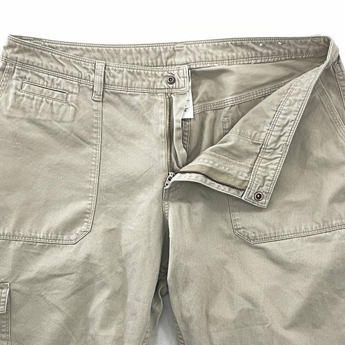 Patagonia Womens Cargo Pants Beige Mid Rise Pockets 100% Cotton Zipper 14 - Picture 3 of 8