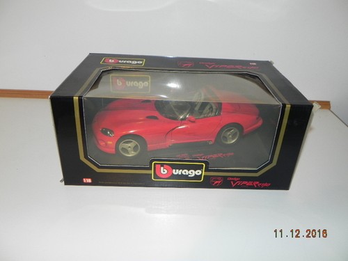 Dodge Viper RT 10 by Burago 1:18 rossa 1992 nuova con scatola; - Foto 1 di 6