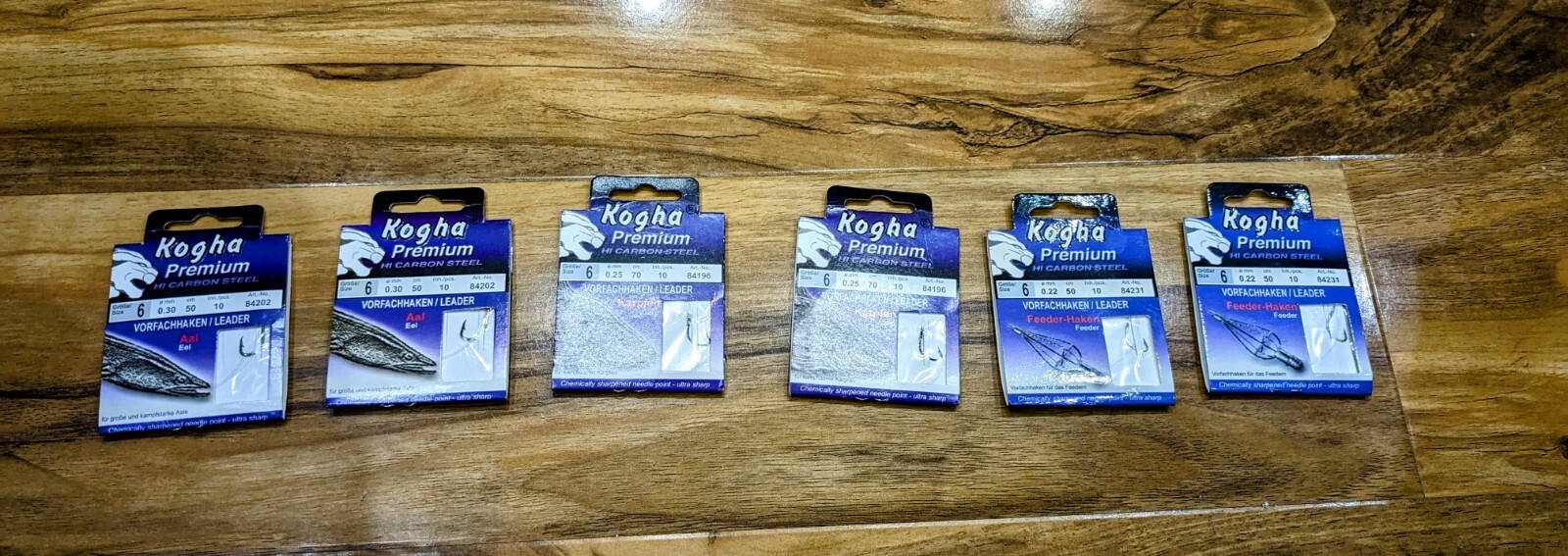 Job Lot Of Kogha Carp And Eel Fishing Hooks To Nylon eBay