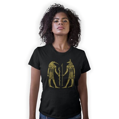 Altägyptische Götter Thoth und Anubis T-Shirt Größe S-5XL