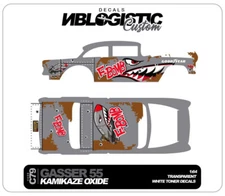 '55 CHEVY GASSER Custom Universal WaterSlide Decal for hot wheels 1/64 Scale 084