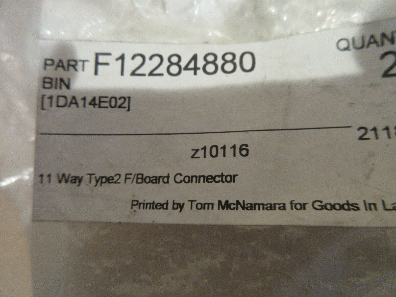 Ferrari 328 Mondial Testarossa - 11 Way Type2 F/Board Connector- P/N 12284880