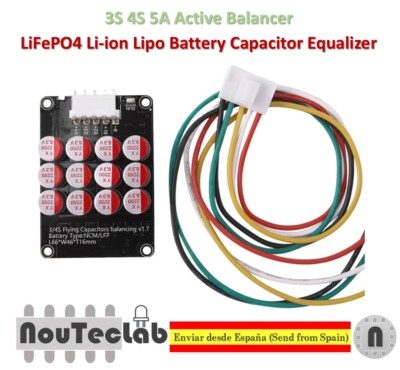 3S 4S 5A Li-ion Lifepo4 LTO Lithium Battery Active Equalizer Balancer Capacitor
