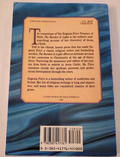Die Last ist Licht: Eine spirituelle Autobiographie von Eugenia Price (1991, Handel... - Bild 2 von 2