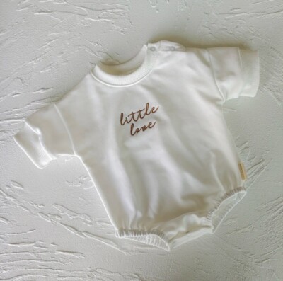 Baby Jungen Unisex Little Love weiß Strampler Strampler Outfit 0-6 Monate