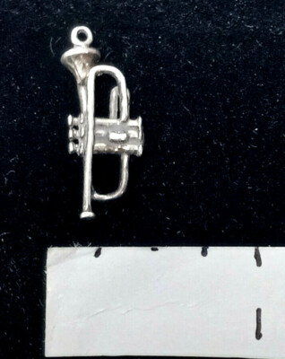 Trumpet Jazz 925 Sterling Charm Pendant Vintage | eBay
