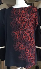 Mint Velvet Snake Print Top Size 16. NEW