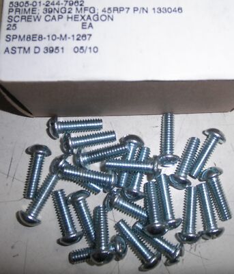 Qty 25 5305-01-244-7962 1/4-20 Cap Screw Komatsu DRESSTA 133046 5305-00-013-3046