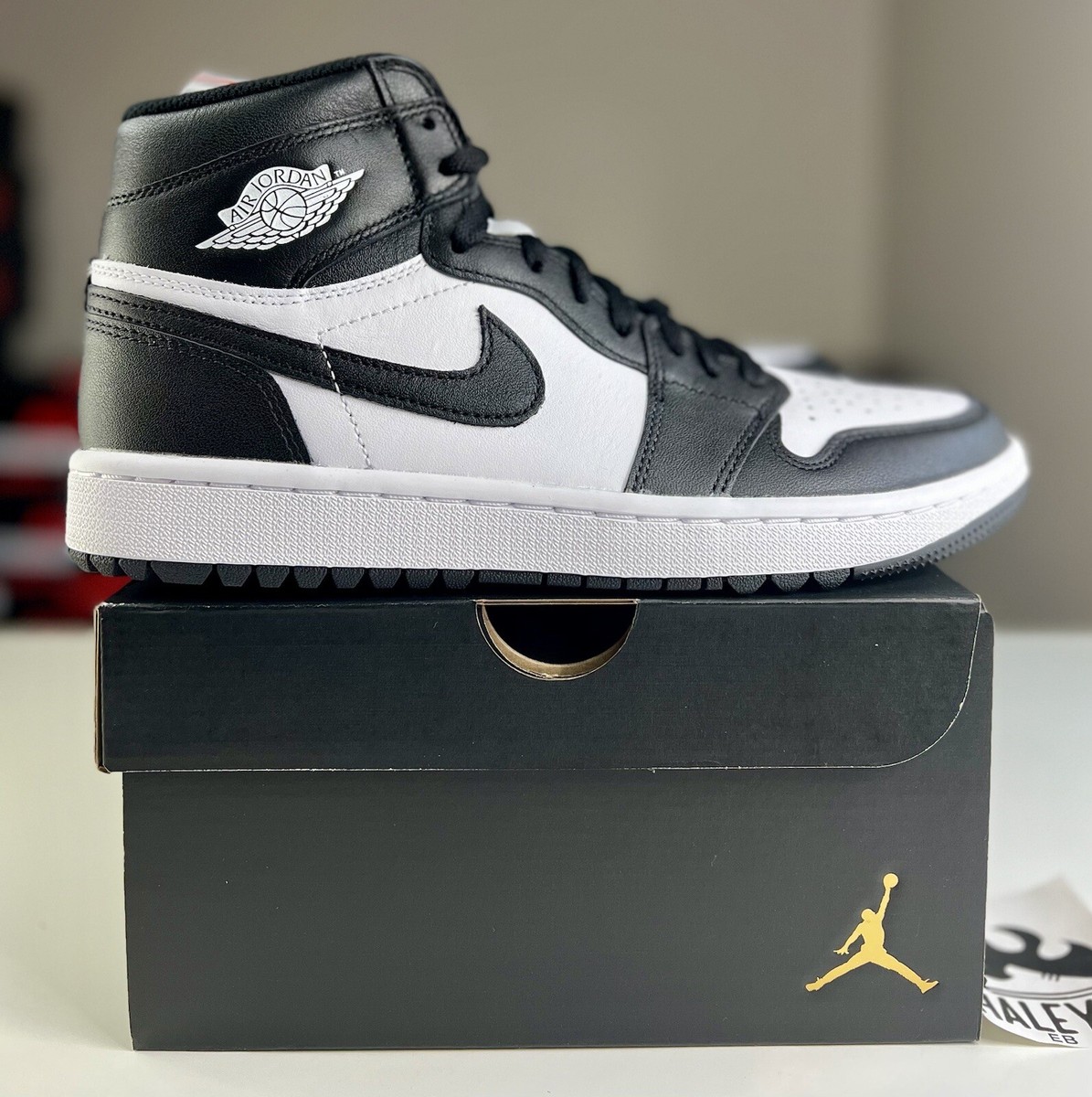 NEW Nike Air Jordan 1 High Golf Black White Panda | Men's