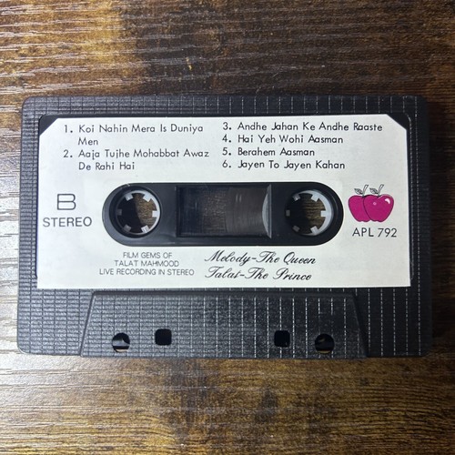 Talat Mahmood Melody The Queen Talat The Prince Cassette Tape - Picture 5 of 6