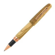 Conklin All American Limited Edition Olive Wood Rollerball Pen Rose Gold Trim
