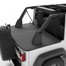 JOYTUTUS Tonneau Cover Compatible with Wrangler JK Unlimited 4 Doors 2007-2018