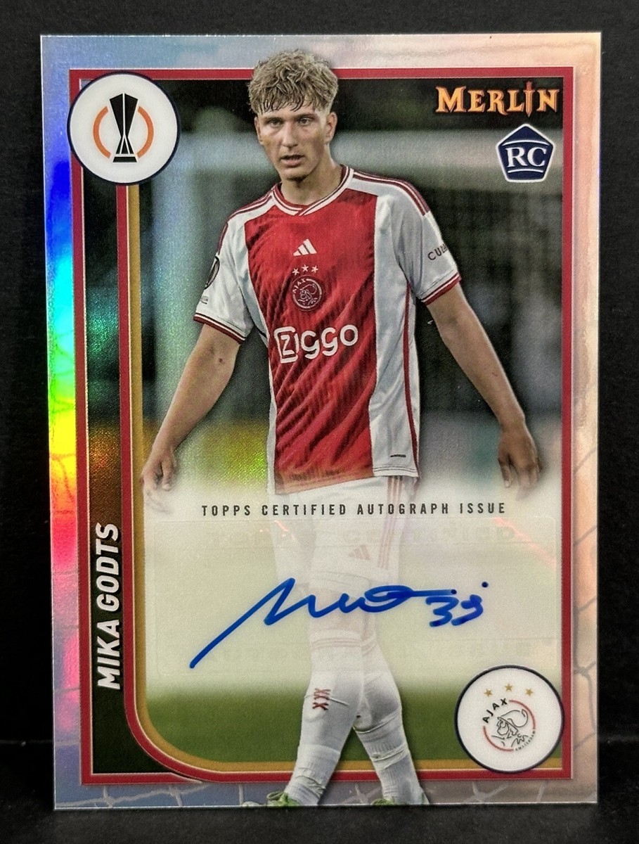 2023-24 Topps Merlin UEFA Club Competitions RC Mika Godts 2023-24 Topps Merlin UEFA Club Competitions RC Mika Godts