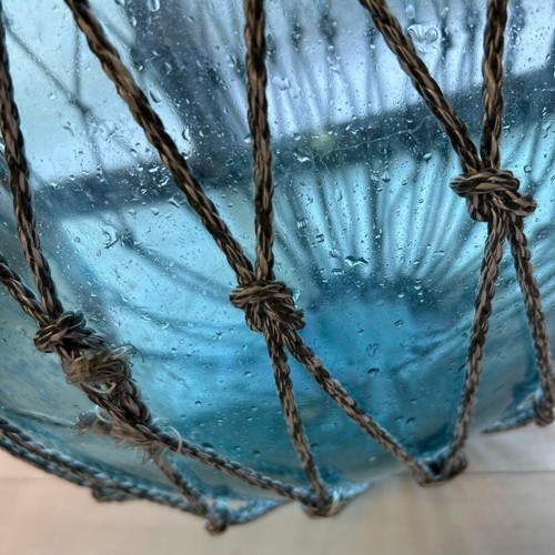 Large Glass Fishing Float Buoy Ball Japanese Interior Vintage Glass Ball 48cm JP - Picture 15 of 24