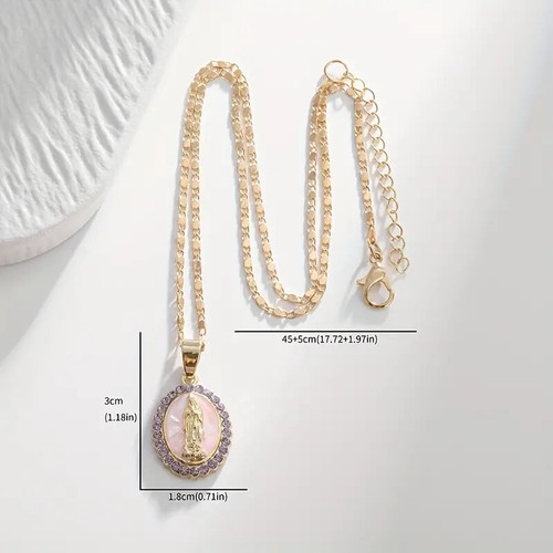 New Religious Catholic Virgin Mary Pendant Necklace Jewelry Gift Idea - Picture 4 of 6