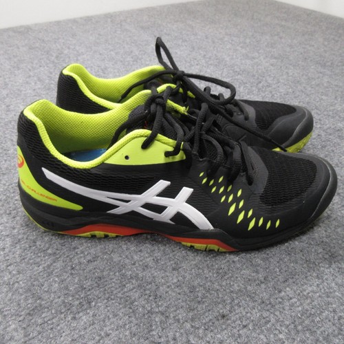 Asics Sneaker Herren US 9 Schwarz Leder Laufschuhe Gel-Challenger 12 1041A045