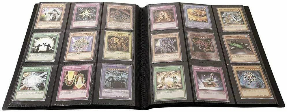 360 Card Pocket Binder with Elastic 9 Pocket Trading Cards Album Folder, Black 360 Card Pocket Binder with Elastic 9 Pocket Trading Cards Album Folder, Black