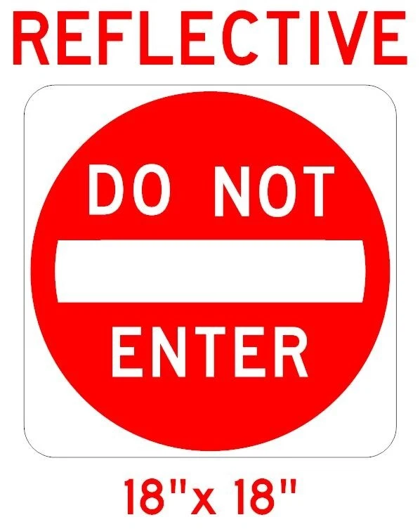 Do Not Enter Sign In Collectible Transportation Signs for sale | eBay