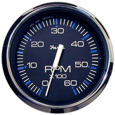 Faria Chesapeake Black 4" Tachometer - 6000 RPM Gas  Inboard  I/O 