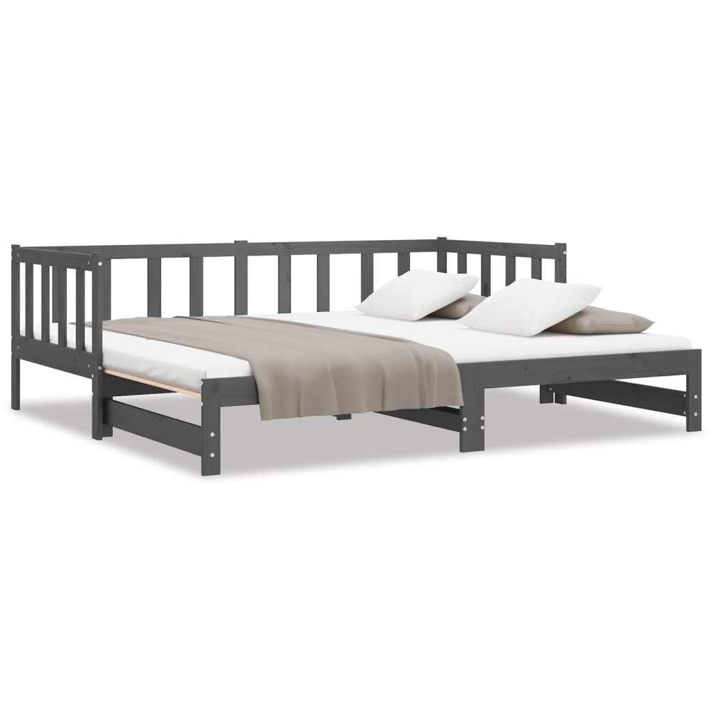 ZYLOYAL10 Wooden Daybed, Solid Guest Cabin Sofa Bed, Pull out Trundle and Storage Drawer for Living Room and Bedroom (3') 90 x190 cm, White 25 Solid Wood Pine Pull-out Day Bed Guest Sofa Bed Furniture Multi Colours vidaXL