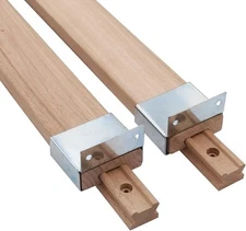 Wooden Drawer Slides 16 Inches Classic Wood Center Guide Track 1 Pair, wood 
