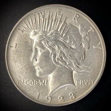 1923-D US 🇺🇸 Silver Peace Dollar (Denver Mint) Raw Choice