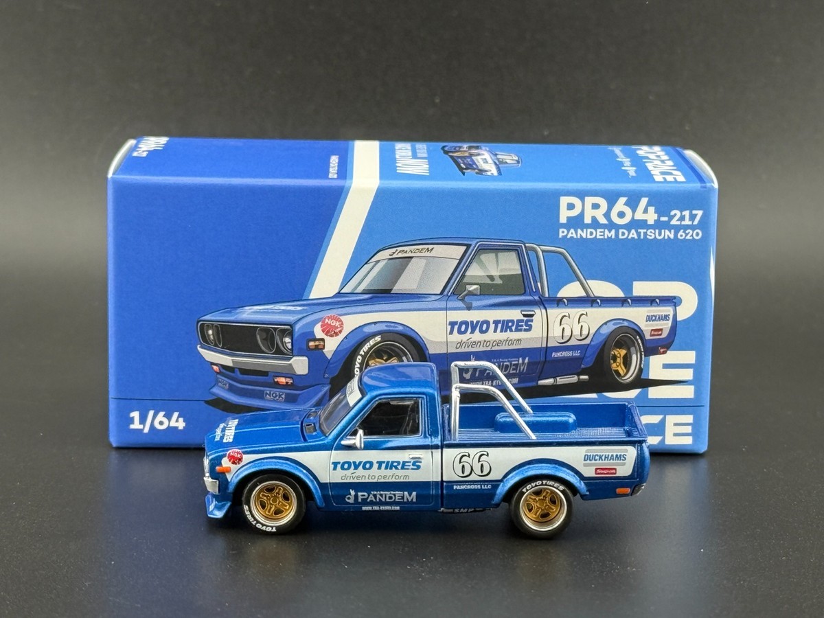 Pop Race Pandem Datsun 620 Truck Blue 640217 1/64 | eBay