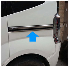 Chrom Schiebetürverkleidung 4 Stück für Peugeot Bipper 2008+