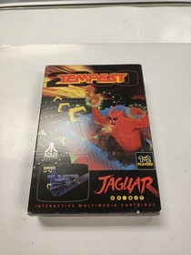 ATARI JAGUAR TEMPEST 2000 CIB 1994 FAN FAVORITE GAME- BOX -MANUAL AUTHENTIC 